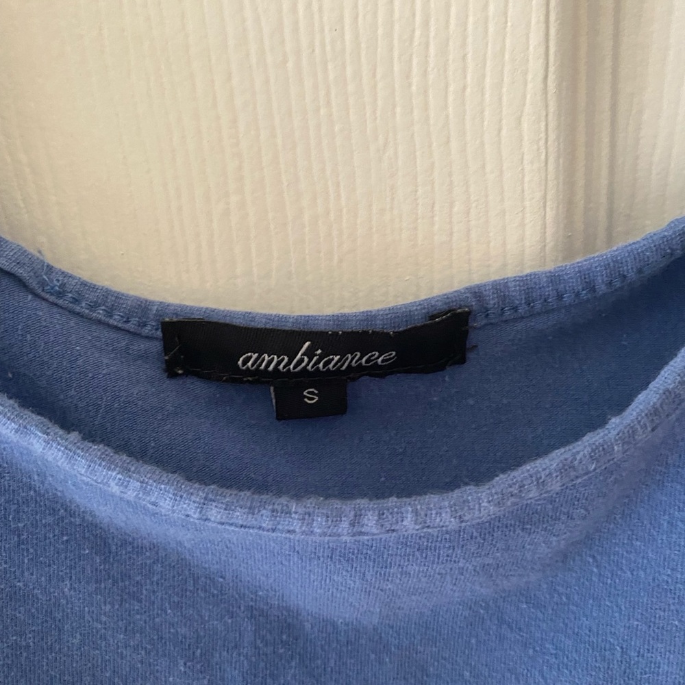 Ambiance size Small blue crop top